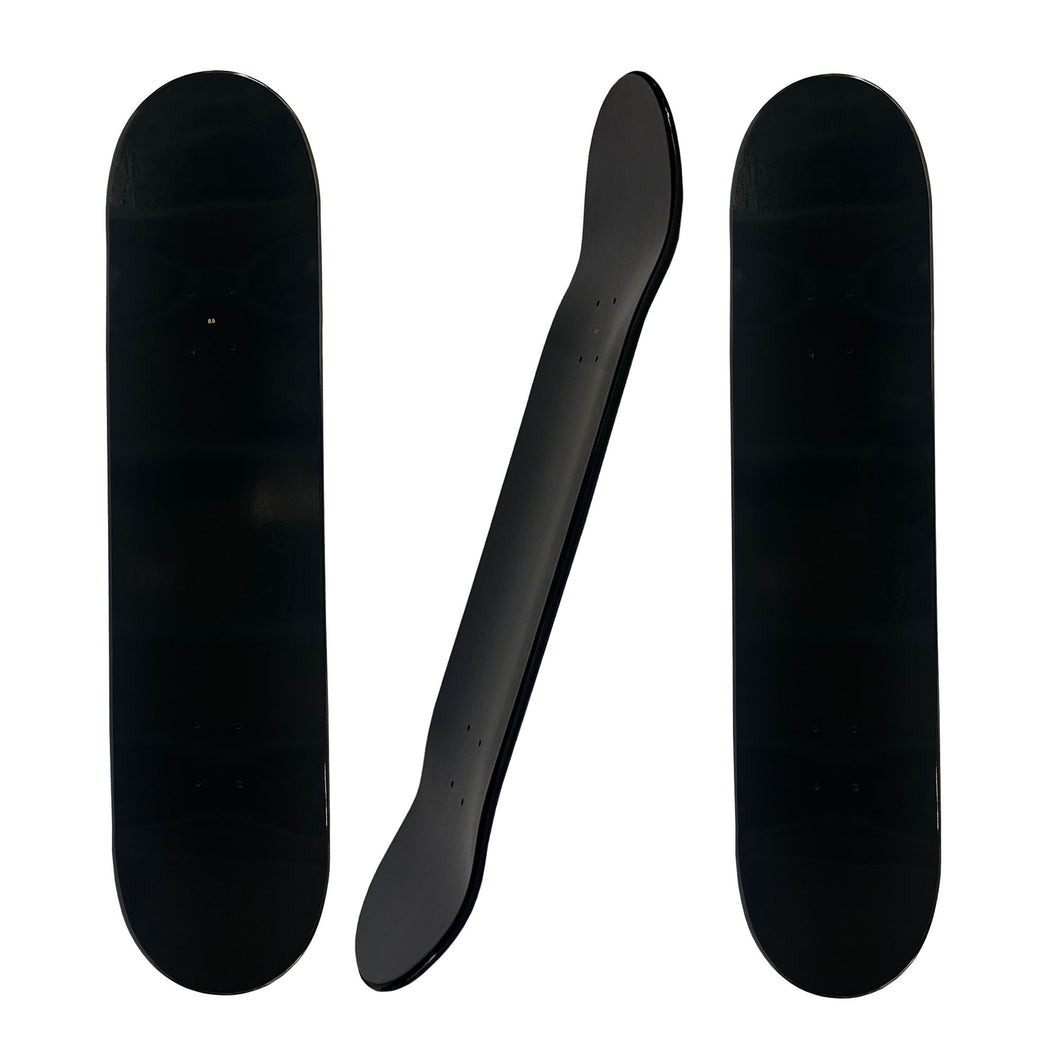 BLANK 8.0 | 8.25 | 8.5 Inches Hard Rock Canadian Maple Deck - Dipped Black