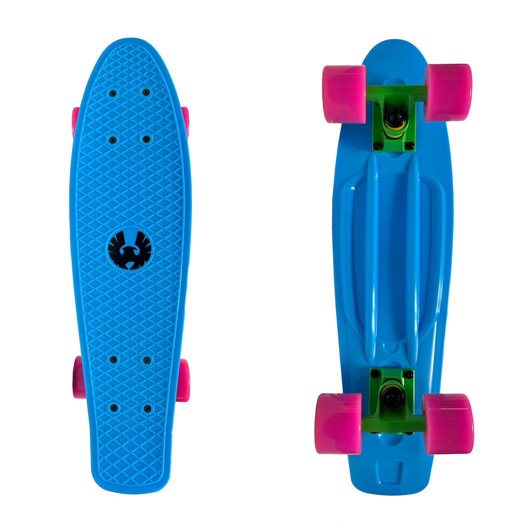 REKON 22 Inch Light Blue Plastic Mini Cruiser