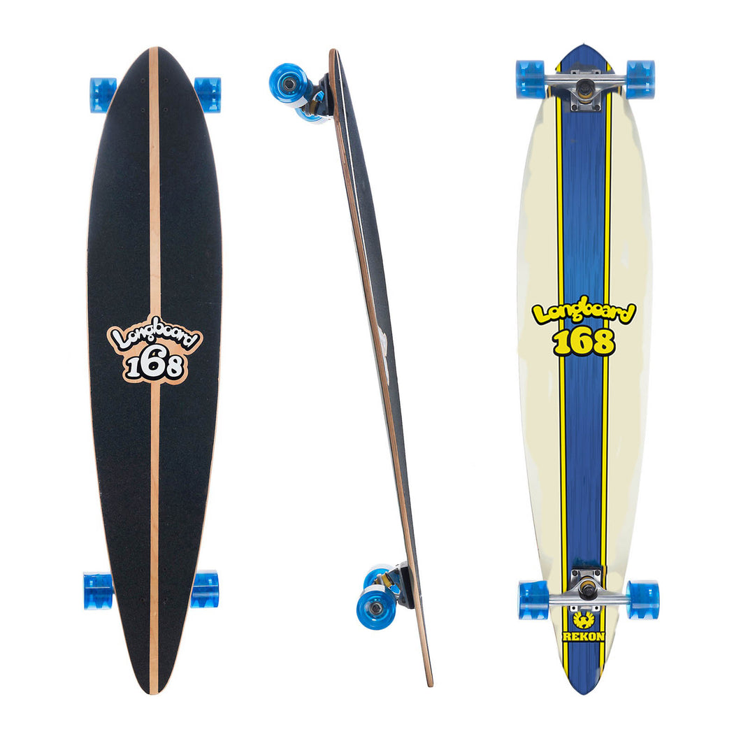 REKON 4 Pintail Complete Longboard BLUE 