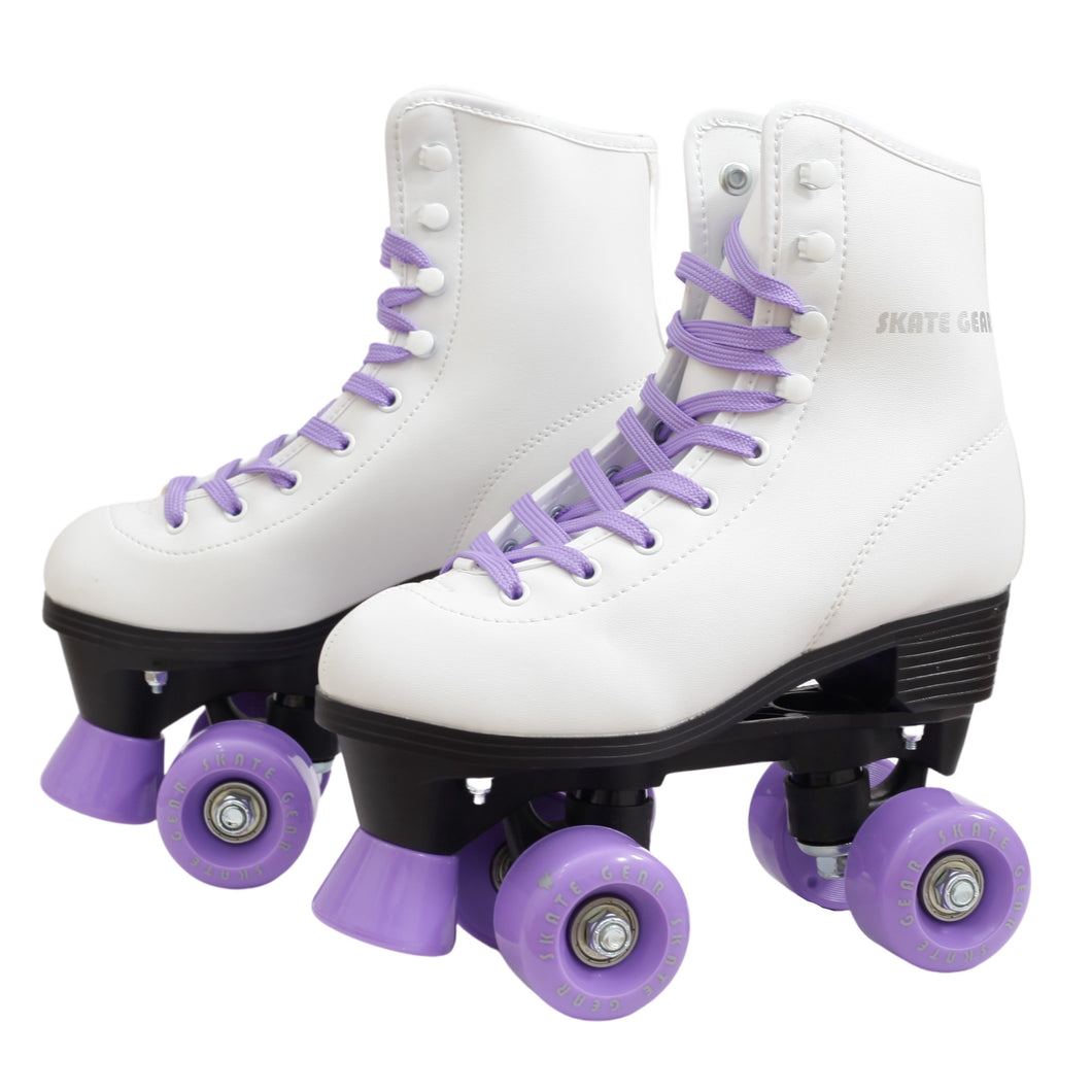 SKATE GEAR 85A Wheels Quad Roller Skate - PURPLE
