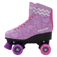 Load image into Gallery viewer, SKATE GEAR Indoor 95A Wheels Quad Roller Skate - Graphic Purple
