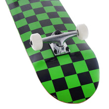 Load image into Gallery viewer, BLANK 8.0 Inch Complete Skateboard Green Checker
