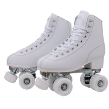 Load image into Gallery viewer, SKATE GEAR Outdoor 83A Wheels Quad Roller Skate - Classic White
