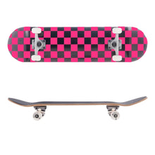 Load image into Gallery viewer, AWAKEN 8.0 Inch Complete Skateboard Pink Checker
