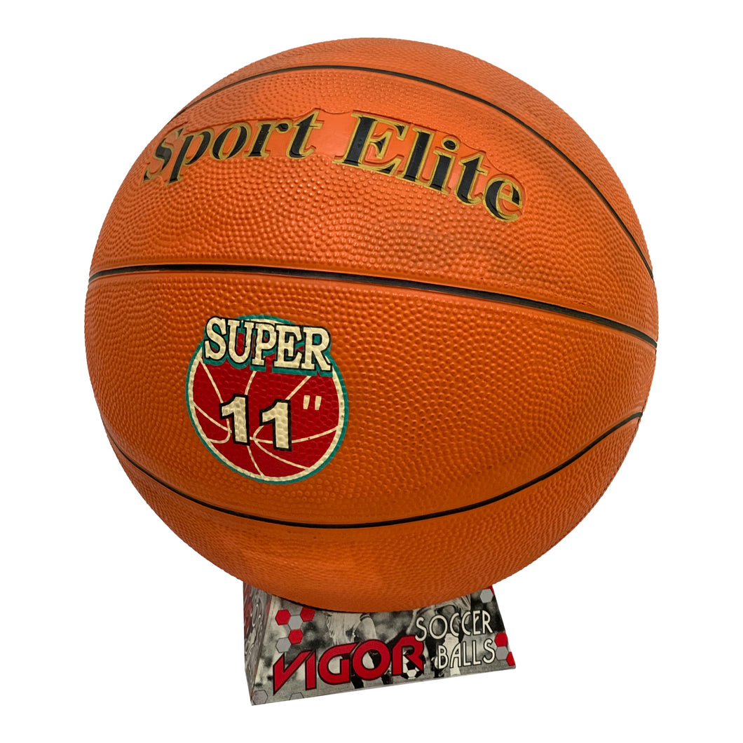 SPORT ELITE Size 11 Orange Rubber Basketball