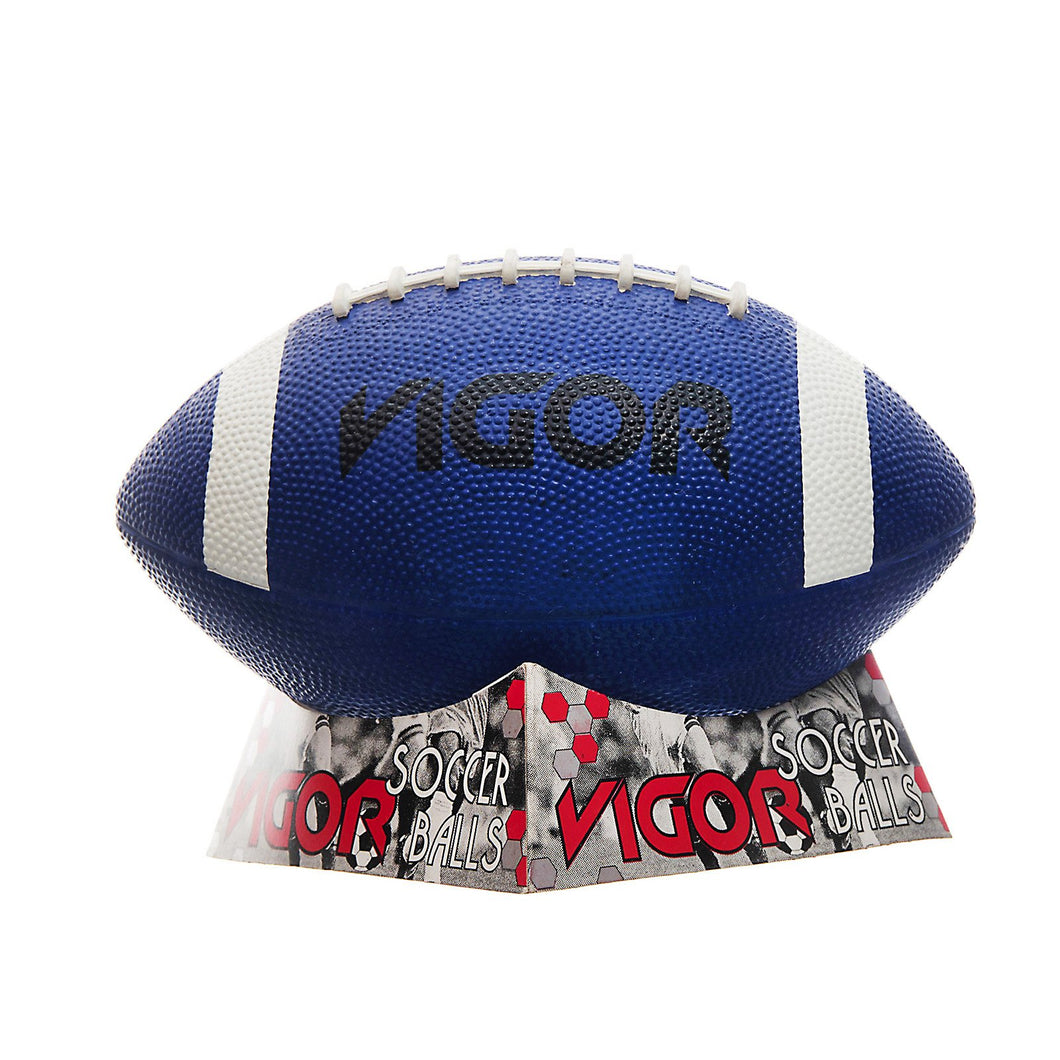 VIGOR Size 2 Blue White Rubber Mini Football