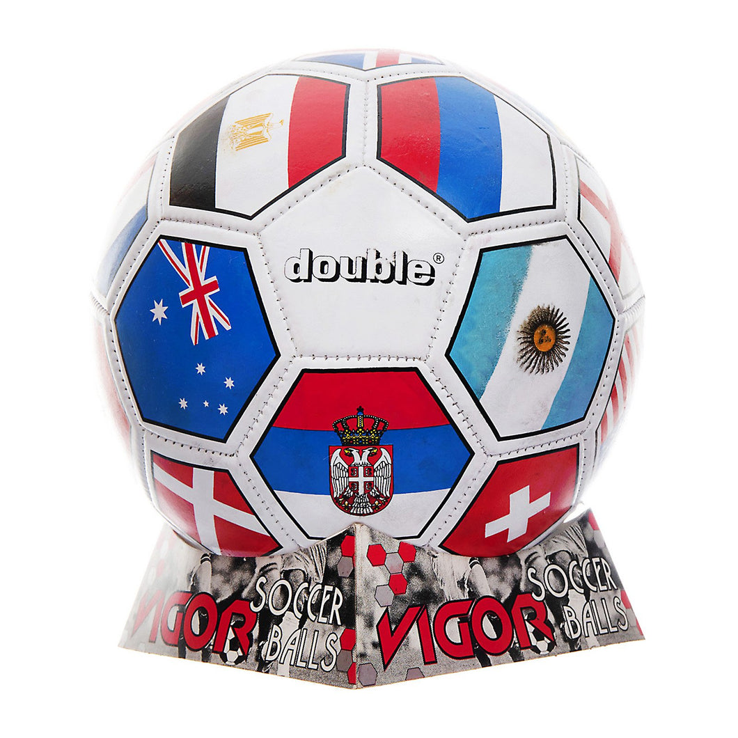 DOUBLE Size 4 Soccer Ball | World Flags