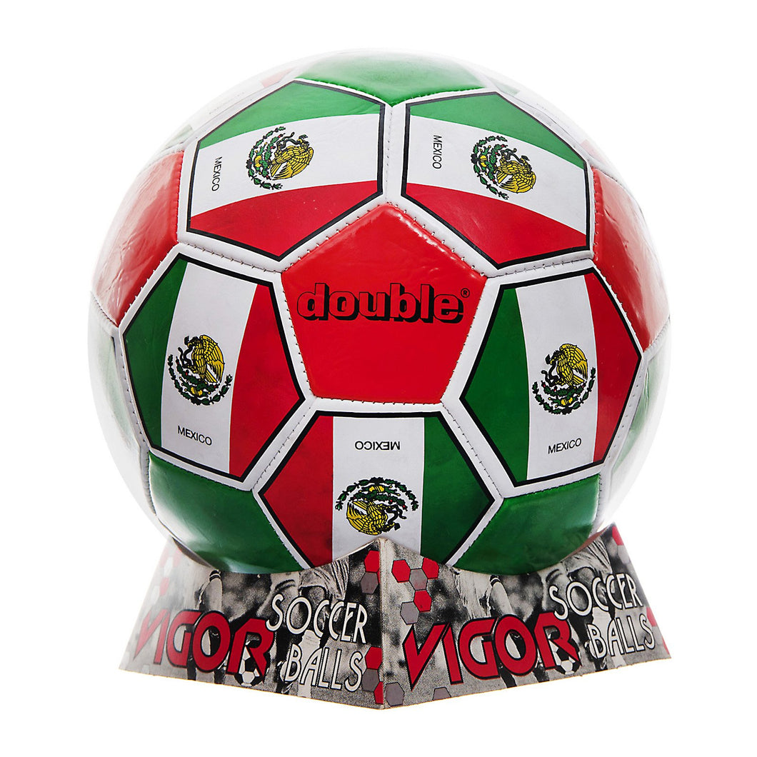 DOUBLE Size 4 Soccer Ball | Mexico Flag