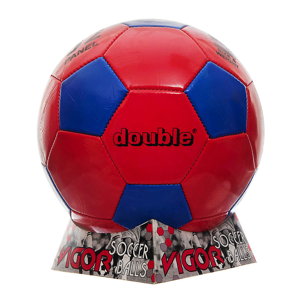 DOUBLE Size 5 Soccer Ball | Red Blue | Light Weight