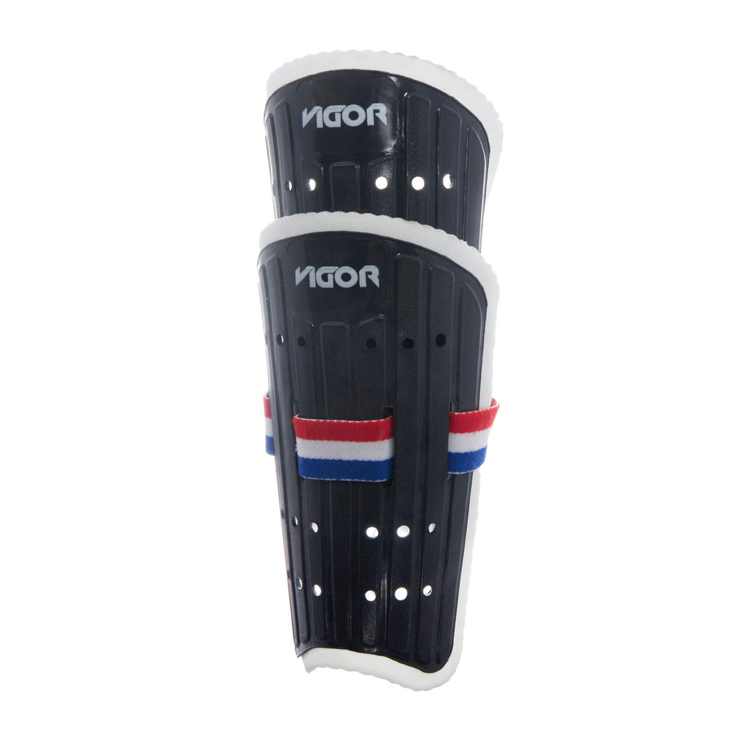 VIGOR Black/White Medium/Large Shin Guards