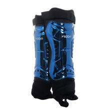 Load image into Gallery viewer, VIGOR Anodized Finish Blue/Silver Shin Guard
