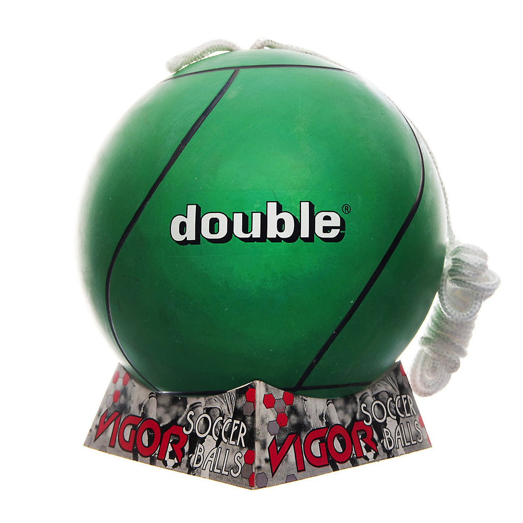 DOUBLE Green Rubber Tether Ball