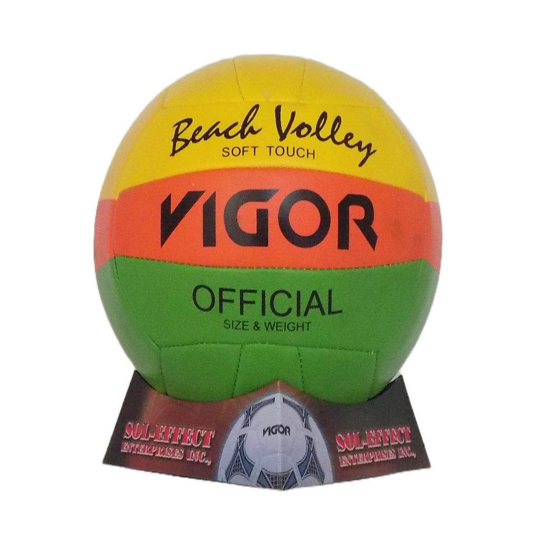 VIGOR Size 5 Orange Green Yellow Volleyball