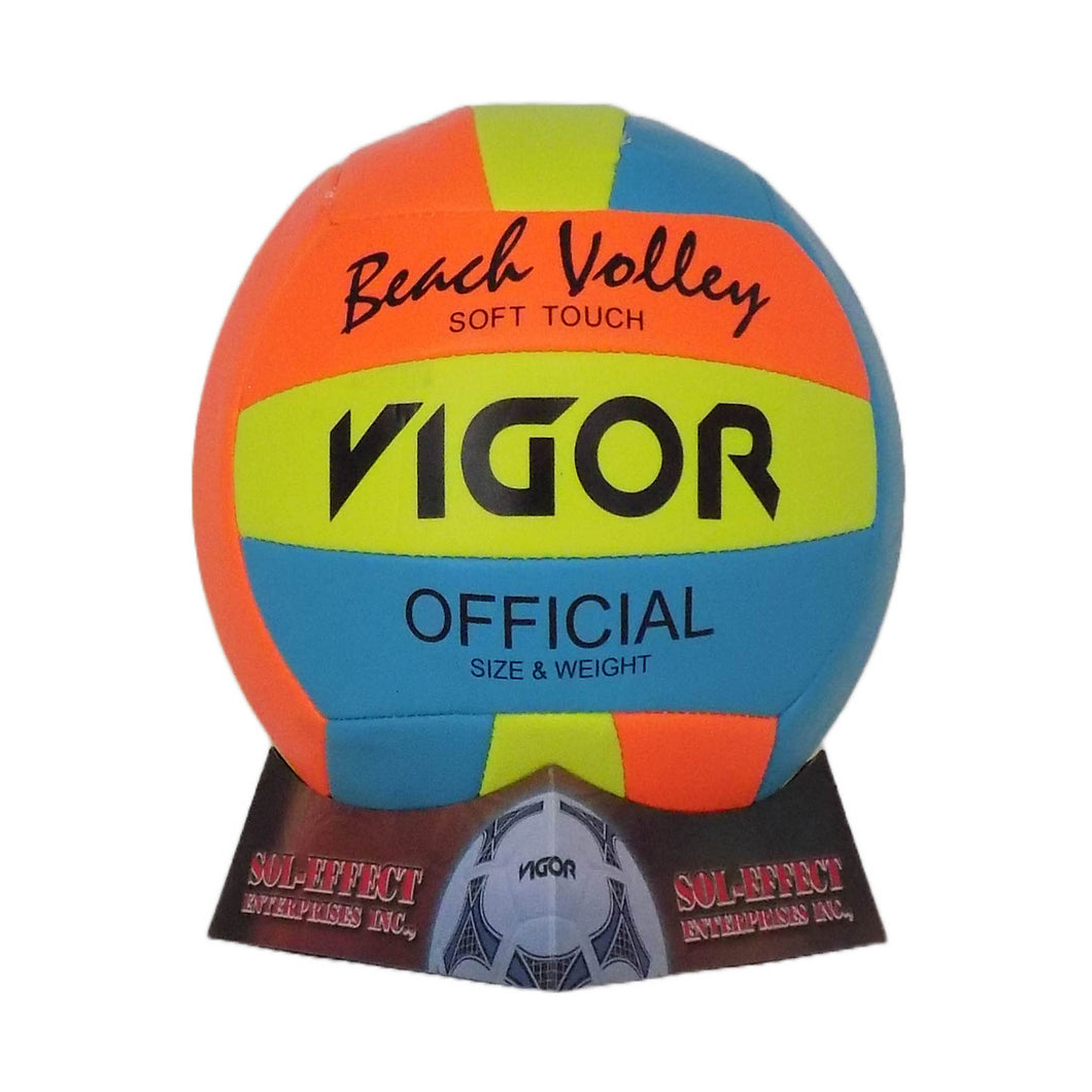 VIGOR Size 5 Neon Yellow Blue Orange Volleyball