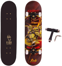 Load image into Gallery viewer, FISH SKATEBOARDS 8.0 Inch Complete Skateboard Knight
