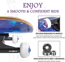 Load image into Gallery viewer, FISH SKATEBOARDS 8.0 Inch Complete Skateboard SKY PURPLE
