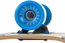 Load image into Gallery viewer, FISH 41 Inch Complete Longboard Blue Crystal
