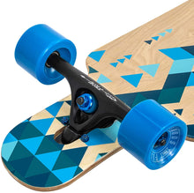 Load image into Gallery viewer, FISH 41 Inch Complete Longboard Blue Crystal
