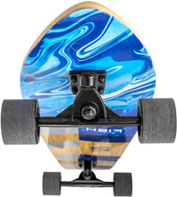 Load image into Gallery viewer, FISH 44 Inch Kick Tail Bamboo Longboard Cruiser - Blue
