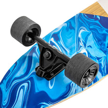 Load image into Gallery viewer, FISH 44 Inch Kick Tail Bamboo Longboard Cruiser - Blue
