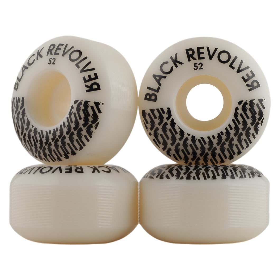 BLACK REVOLVER 52mm | 54mm SHR 102A Skateboard Wheels Revolver White