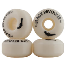 Load image into Gallery viewer, BLACK REVOLVER 52mm | 54mm SHR 102A Skateboard Wheels Classic White
