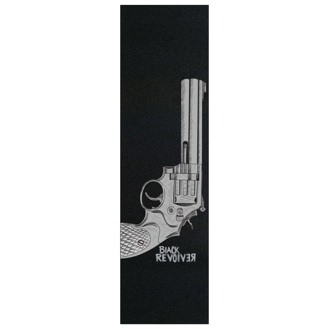 BLACK REVOLVER Skateboard Grip Tape - BIG REVOLVER