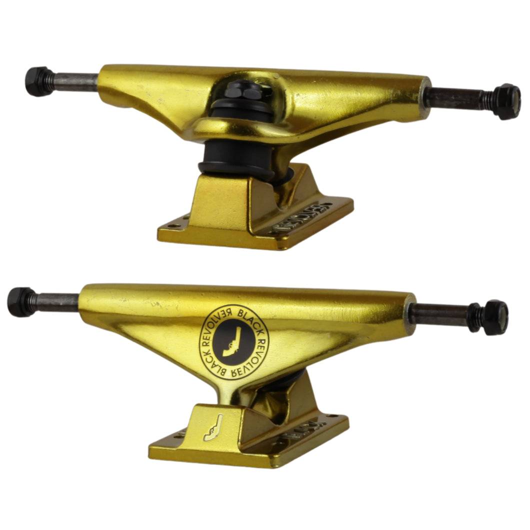 BLACK REVOLVER 5.35 Skateboard Trucks Gold (PAIR)