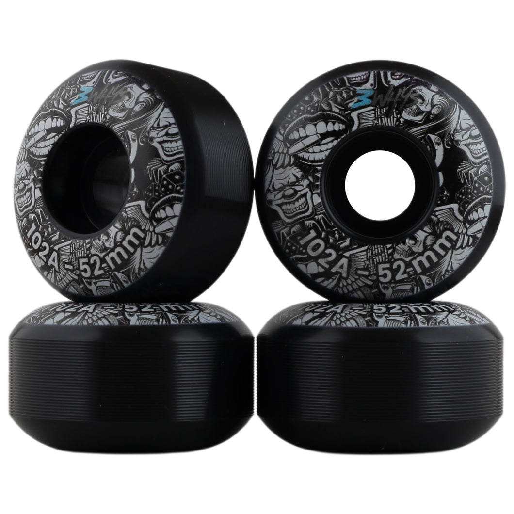 3whys 52mm SHR 102A Skateboard Wheels Lucky Bullet