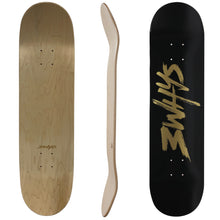 Load image into Gallery viewer, 3WHYS 8.0 | 8.25 | 8.5 Inch Skateboard Deck - BLACK GOLD
