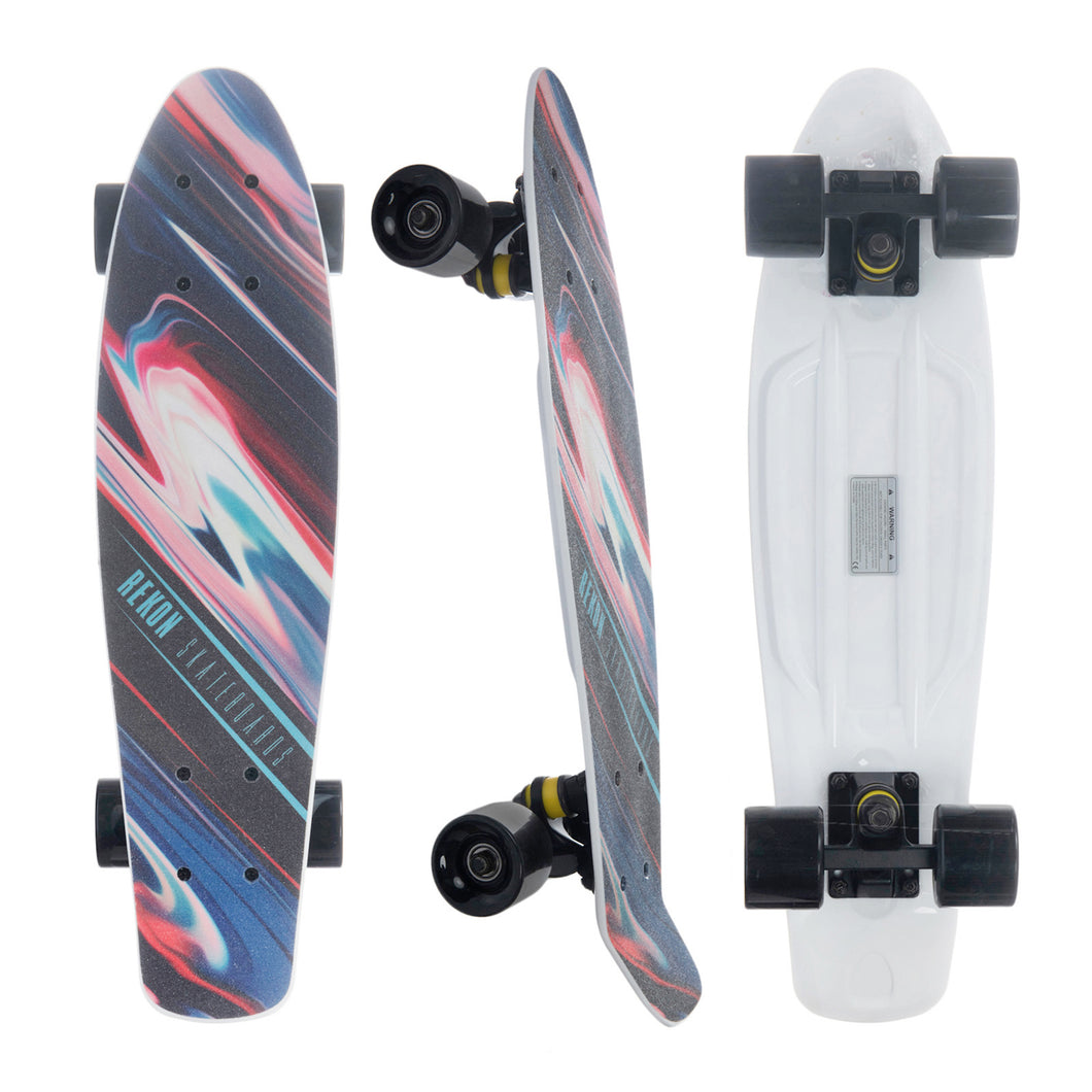 REKON 22 Inch Sunset Glow Plastic Mini Cruiser