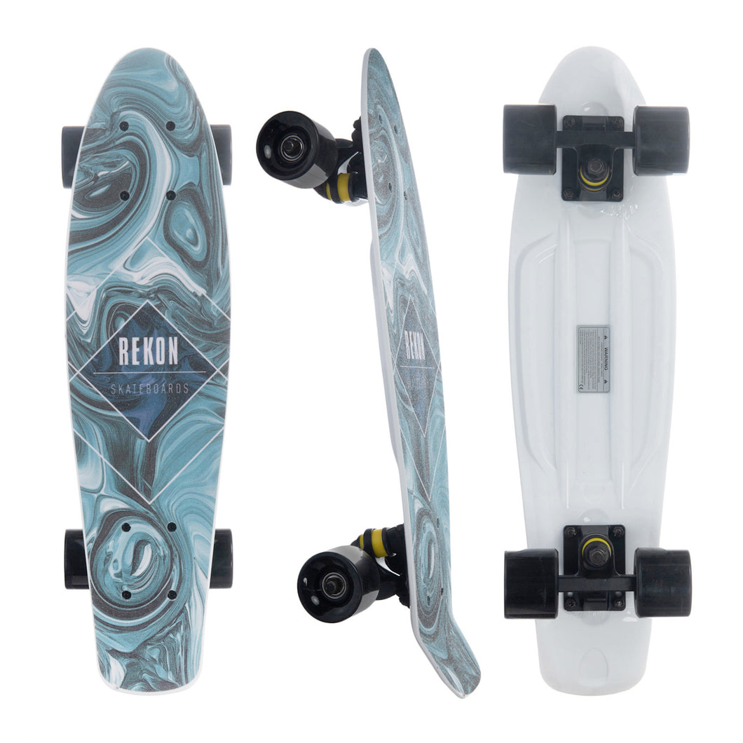 REKON 22 Inch Swirl Plastic Mini Cruiser