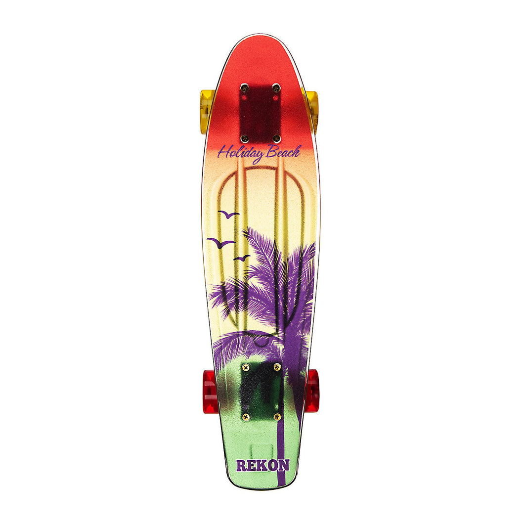 REKON 22 Inch Palm Tree See-Thru Mini Cruiser