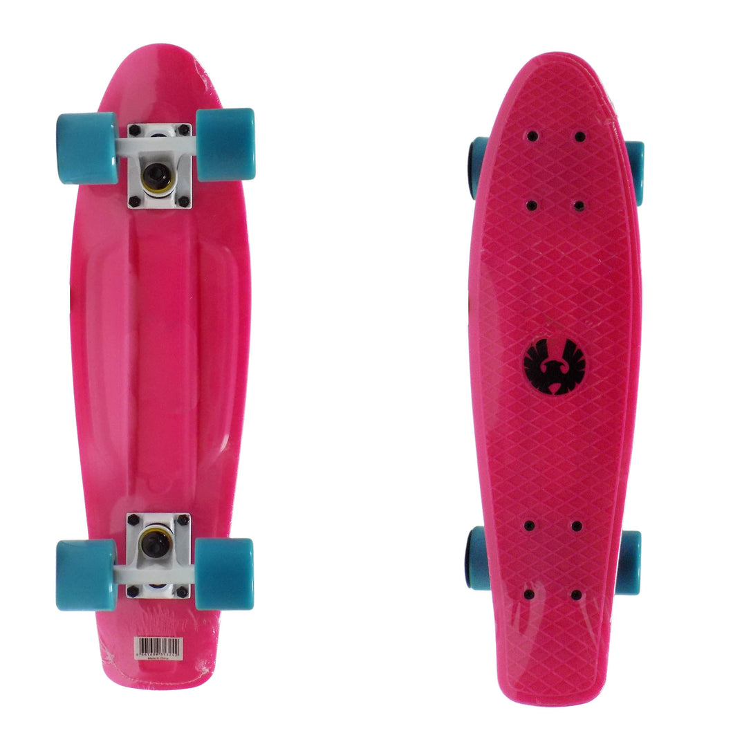 REKON 22 Inch Pink Plastic Mini Cruiser