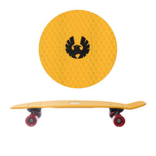 Load image into Gallery viewer, REKON 28 Inches Yellow Deck Red Wheels Plastic Cruiser
