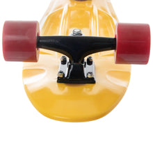 Load image into Gallery viewer, REKON 28 Inches Yellow Deck Red Wheels Plastic Cruiser
