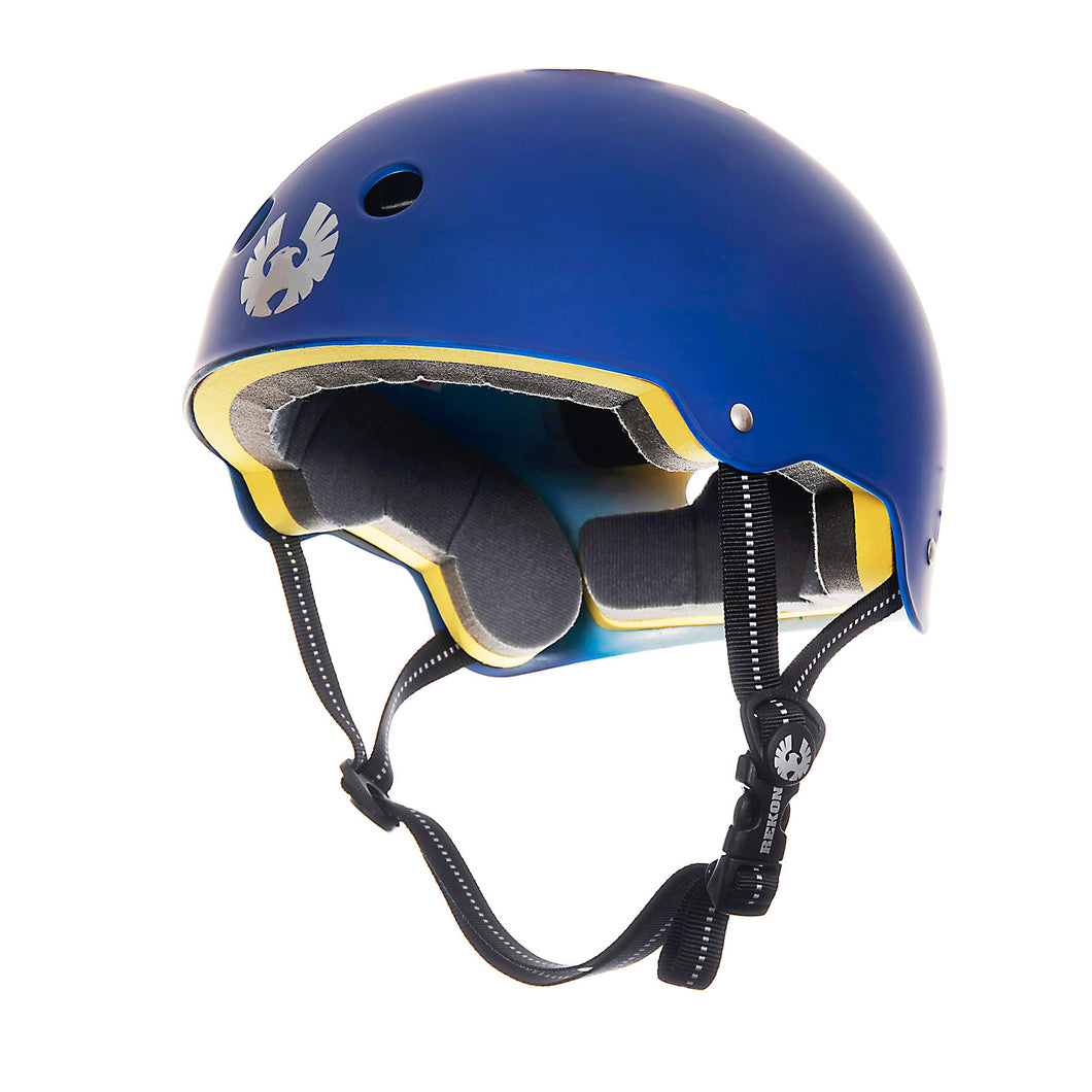 REKON Soft and Comfort EVA Liner Skate Helmet Blue