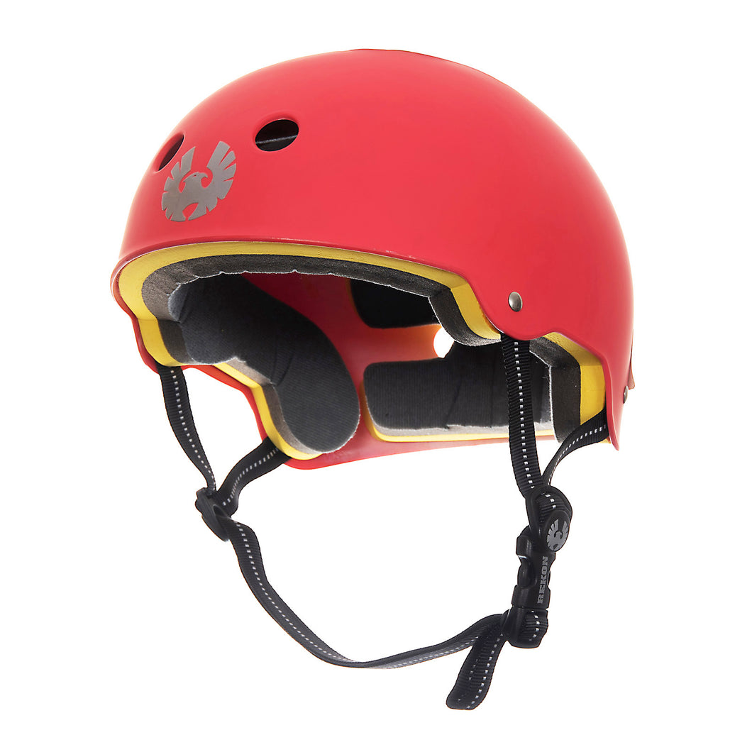 REKON Soft and Comfort EVA Liner Skate Helmet Red