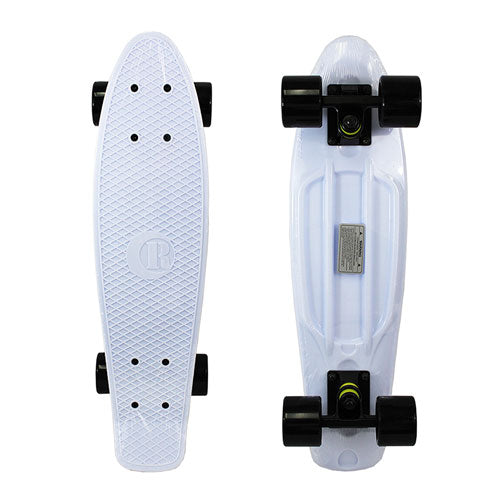 CircleR 22 Inches White Plastic Mini Cruiser