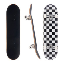 Load image into Gallery viewer, BLANK 7.625 Inch KIDS Complete Skateboard CHECKER BOARD
