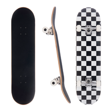 Load image into Gallery viewer, BLANK 8.0 Inch Complete Skateboard White Checker
