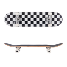 Load image into Gallery viewer, BLANK 7.625 Inch KIDS Complete Skateboard CHECKER BOARD
