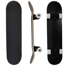 Load image into Gallery viewer, BLANK 8.5 Inch 60mm Wheels Complete Skateboard Stained Black
