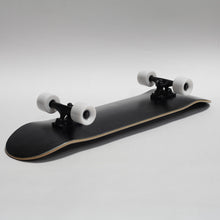 Load image into Gallery viewer, BLANK 8.5 Inch 60mm Wheels Complete Skateboard Stained Black
