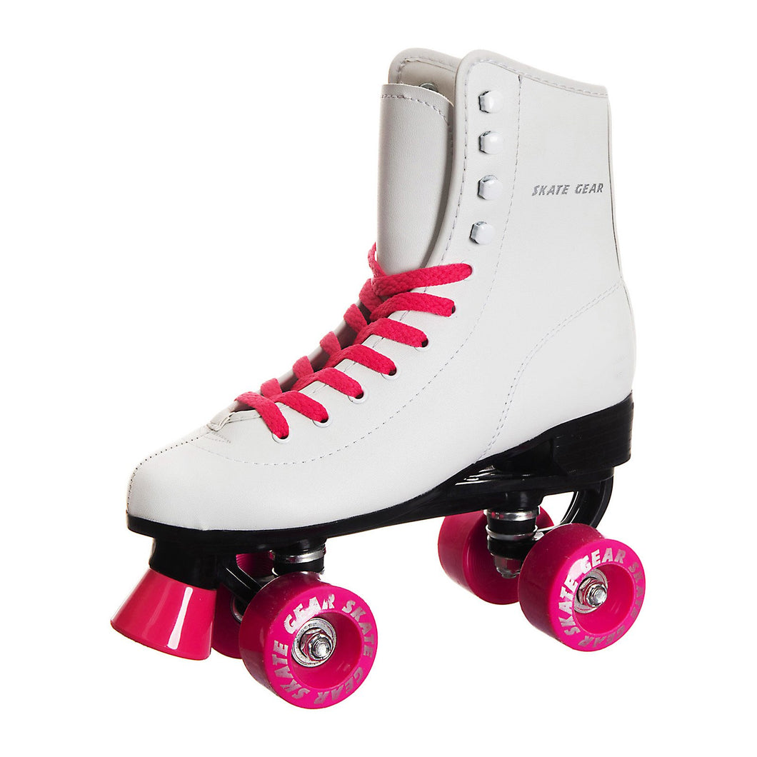 SKATE GEAR Indoor 95A Quad Roller Skate - Junior PINK