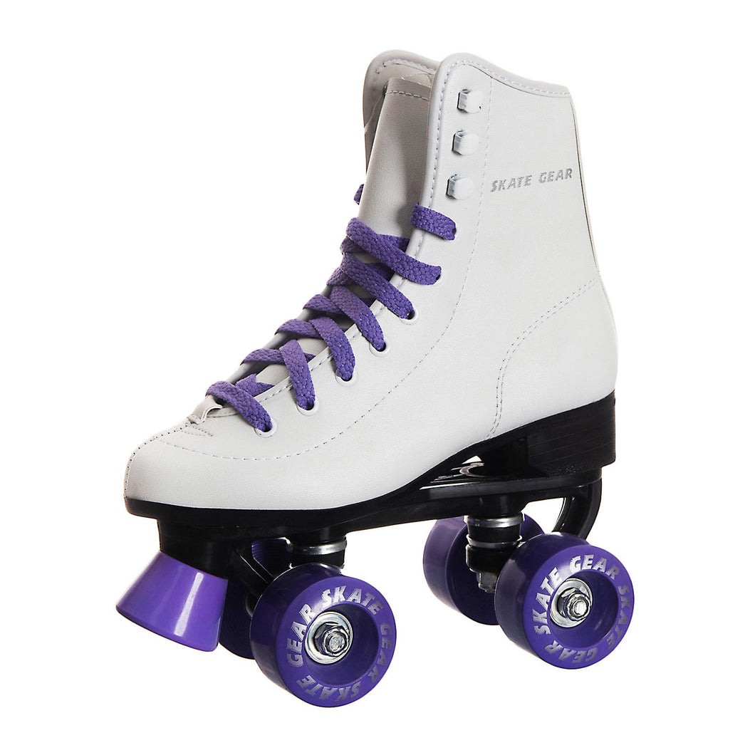 SKATE GEAR Indoor 95A Quad Roller Skate - Junior#10 PURPLE