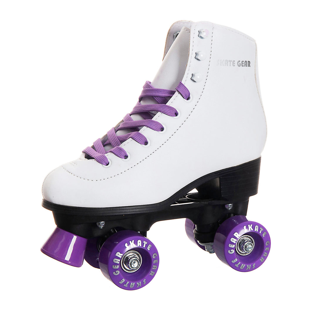 SKATE GEAR Indoor 95A Wheels Quad Roller Skate - Styling Purple