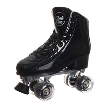 Load image into Gallery viewer, SKATE GEAR Outdoor 83A Wheels Quad Roller Skate - Glitter Black
