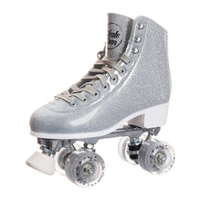 Load image into Gallery viewer, SKATE GEAR Outdoor 83A Wheels Quad Roller Skate - Glitter Silver
