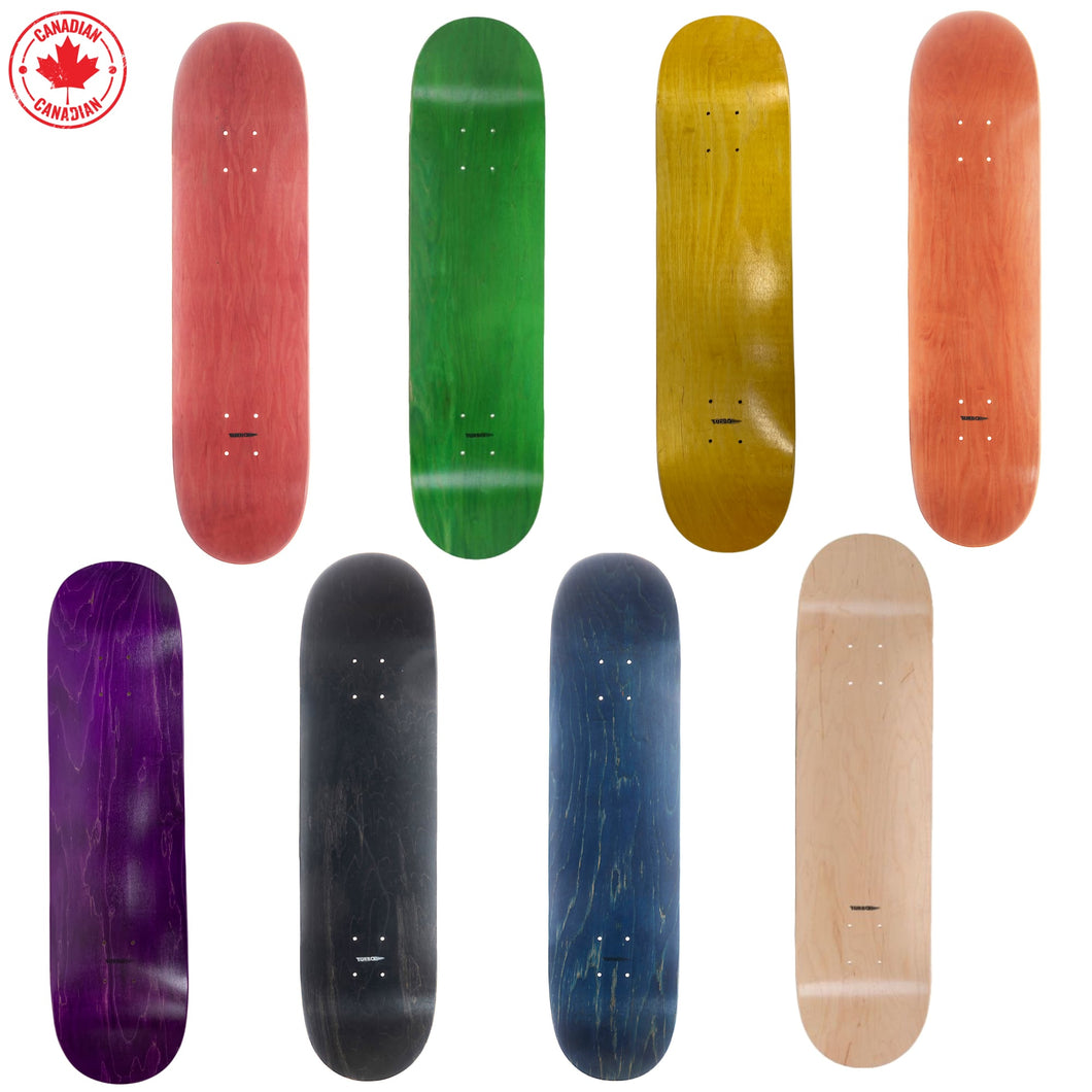 TURBO 7.63 | 7.75 | 8.0 Hard Rock Maple Skateboard Deck